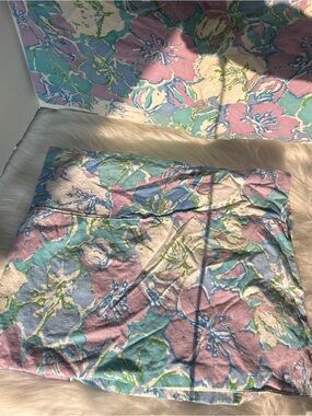 Vintage Homemade Floral Pastel Cotton Pillowcase - Pink, Blue & Cream